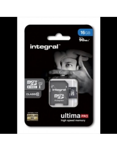 Spominska kartica Micro SDHC 16GB Integral (INMSDH16G10-90U1)