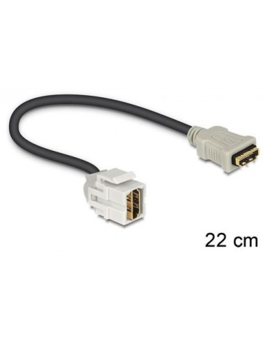 Podaljšek HDMI M/Ž 0.2m Delock 86328, 250°