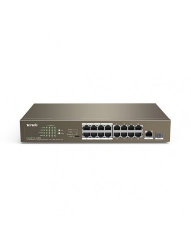 Switch Tenda TEF1118P-16-150W, 16port 10/100Mbps, 16xPoE, 1xSFP