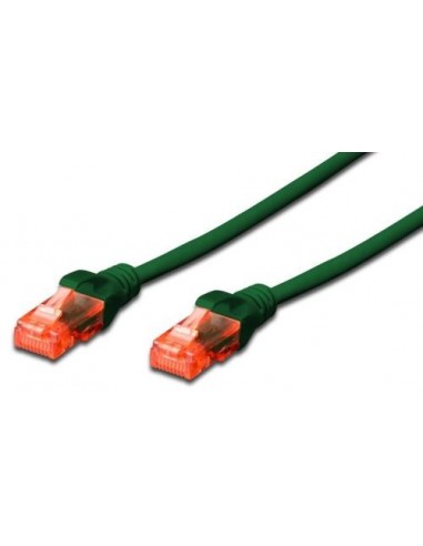 UTP priključni kabel C6 RJ45 0,25m, zelen, Digitus DK-1617-0025/G