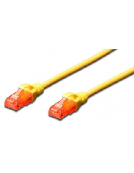 Priključni kabel UTP C6 RJ45 5m, rumen, Digitus DK-1617-050/Y