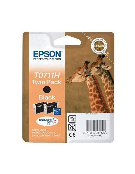 Epson komplet kartuš T0711H 2x črna za Stylus D78/DX4050/5050/6050/7000F
