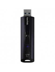 USB disk 256GB Sandisk Extreme Pro (SDCZ880-256G-G46) 3.1/3.0, črn, drsni priključek, strojna enkripcija