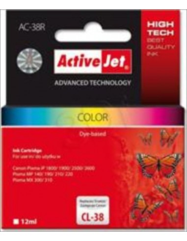ActiveJet kartuša Canon CL-38 barvna za iP2500,1800,1900,MP140,190,210,220,MX300,310