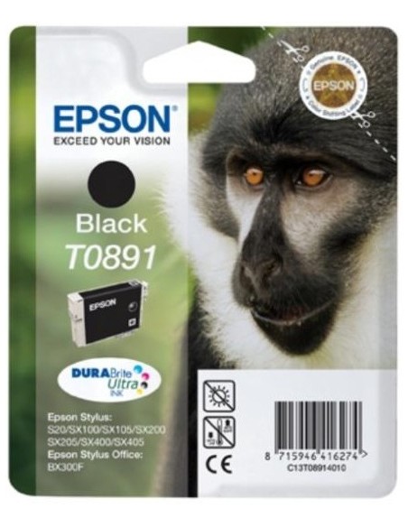Epson kartuša T0891 črna za Stylus S20