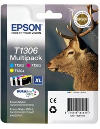 Epson komplet kartuš T1306 C+M+Y za Stylus BX525WD