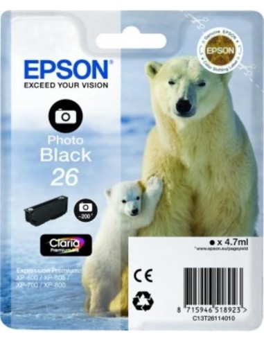 Epson kartuša 26 foto-črna za XP-600/700/800