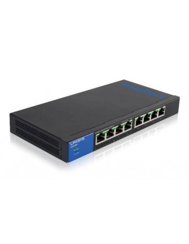 Switch Linksys LGS108P-EU, 8port 10/100/1000Mbps, PoE