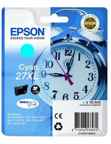Epson kartuša 27XL Cyan za WF-3620/3640/7110/7610/7620 (1.100 str.)