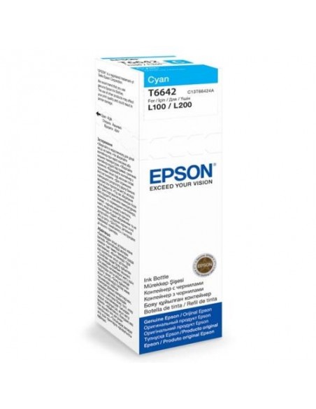Epson črnilo T6642 Cyan za L100/L200/L550