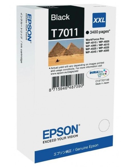 Epson kartuša T7011 XXL črna za WP-4015 (3.400 str.)