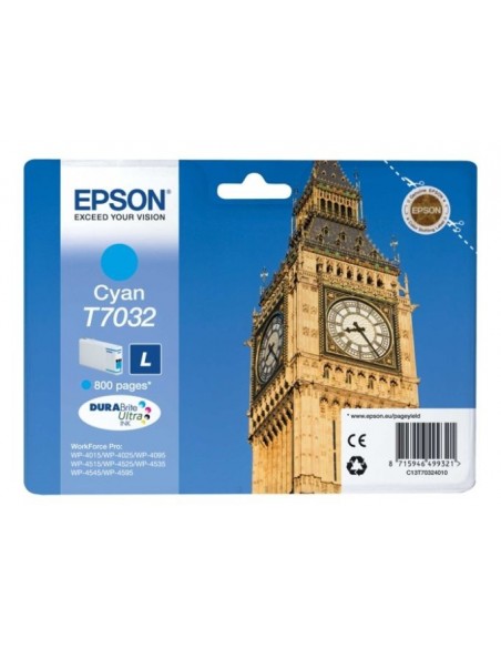 Epson kartuša T7032 Large Cyan za WP-4015 (800 str.)