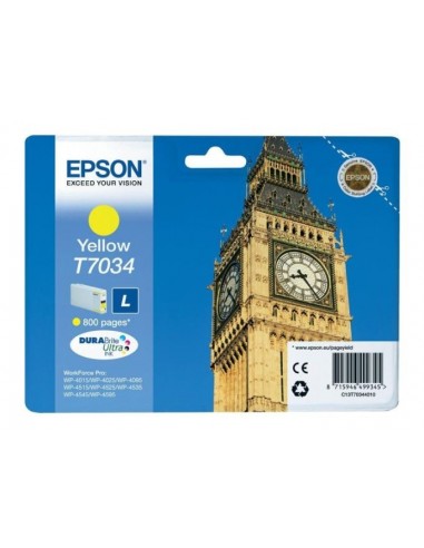 Epson kartuša T7034 Large Yellow za WP-4015 (800 str.)