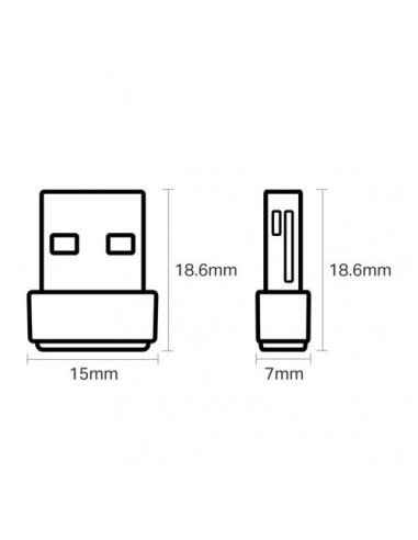 Brezžična mrežna kartica USB TP-Link Archer T2U Nano, 600Mbps