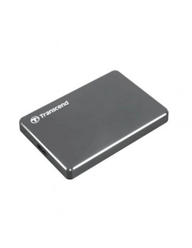 Zunanji disk Transcend StoreJet 25C3 TS2TSJ25C3N 2.5" 2TB, USB3.0, kovinsko siv, aluminij