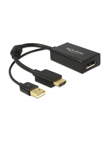Adapter HDMI-M/Displayport-Ž, Delock 62667, aktivni