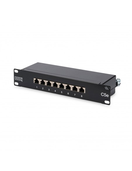 Komunikacijska omara - panel 250mm, Digitus DN-91508S, 8xRJ45 CAT.5e, 1U, UTP