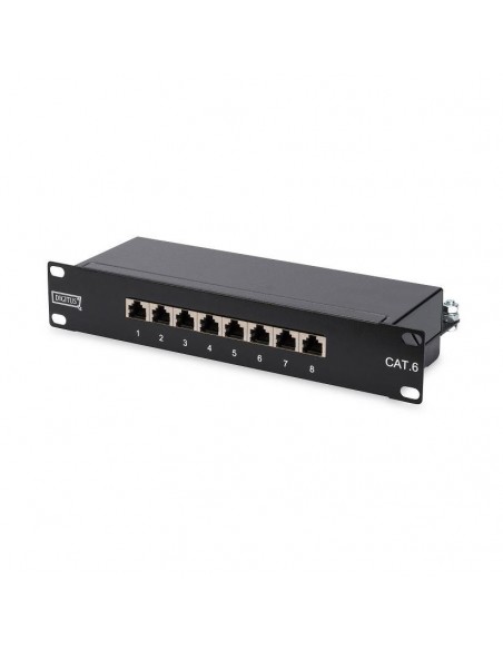 Komunikacijska omara - panel 250mm, Digitus DN-91608S, 8xRJ45 CAT.6, 1U, UTP
