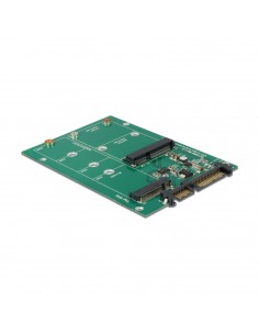 Adapter SATA - M.2 NGFF + 1x mSATA, Delock 62670