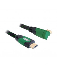 Kabel HDMI 1m Delock 82951, kotni, zelen