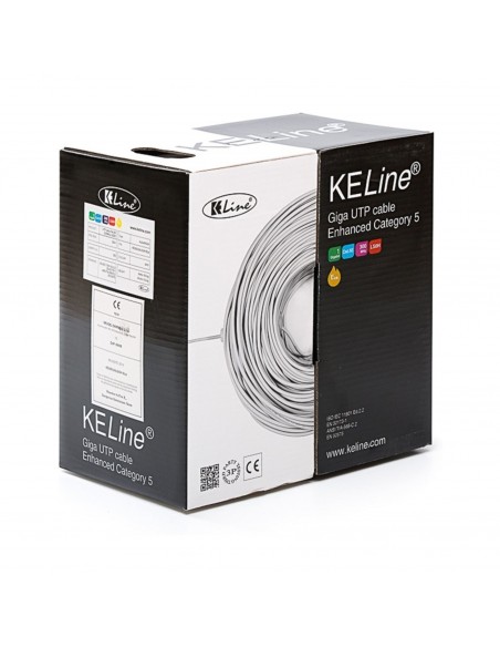 Kabel kolut UTP C5e AWG25, 305m, KELine KECCTVS25-Eca-RLX
