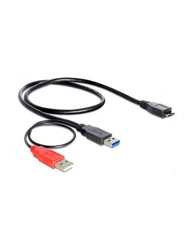 Kabel USB 3.0 Y 2xA-B mikro 20cm Delock 82909