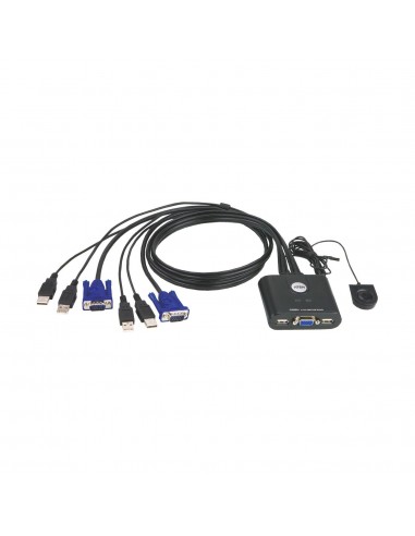 KVM preklopnik Aten CS22U, 2:1 mini VGA/USB s kabli