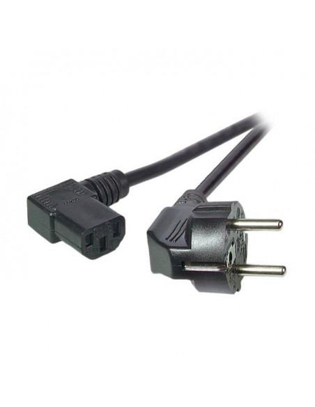 Napajalni kabel 220V EURO 3m - kotni črn EFB