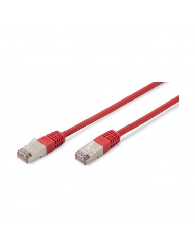 SFTP priključni kabel C5e RJ45 5m, rdeč, Digitus
