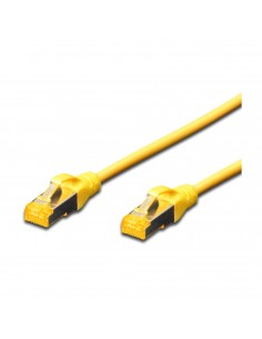 Priključni kabel SFTP C6a RJ45 0.5m, rumer, Digitus LSOH