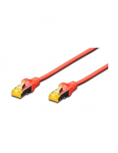 SFTP priključni kabel C6a RJ45 10m, rdeč, Digitus