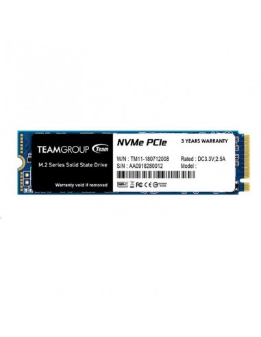 SSD Teamgroup MP33 (TM8FP6256G0C101) M.2 256GB, 1600/1000 MB/s, PCIe NVMe