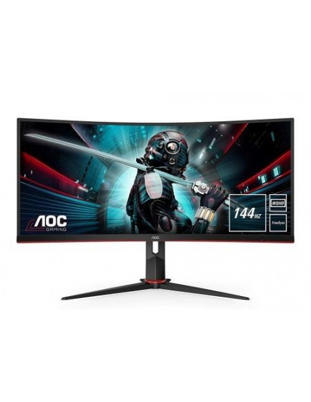 Monitor AOC 34"/86.36cm CU34G2X, 3440x1440, 144Hz, 3000:1, 300 cd/m2, 1ms