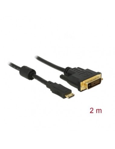 Kabel Mini HDMI-DVI M/M 2m, Delock 83583