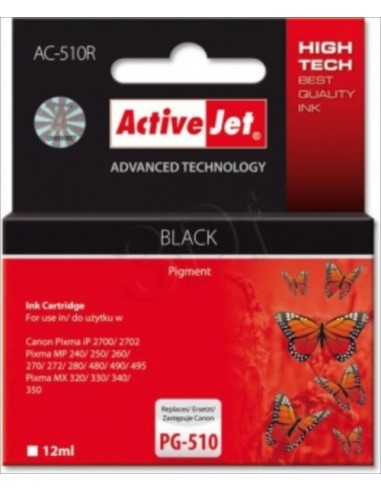 ActiveJet kartuša Canon PG-510 črna za MP240/260/480, MX320/330