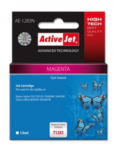 ActiveJet kartuša Epson T1283 magenta za Stylus S22/SX125/ SX425W/BX305F