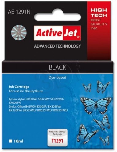 ActiveJet kartuša Epson T1291 črna za Stylus SX425W/SX525WD/BX305F