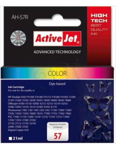 ActiveJet kartuša HP 57 barvna za DJ 5550, PhotoSmart 7000/PSC