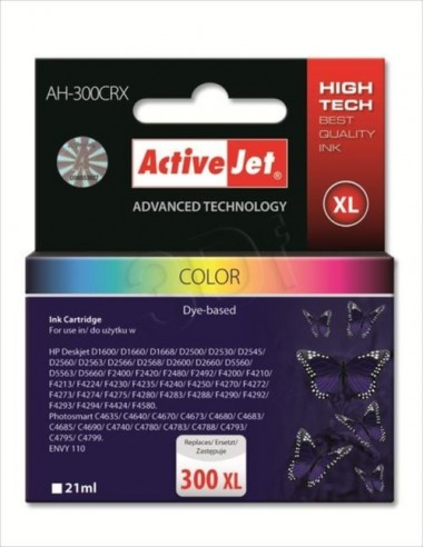 ActiveJet kartuša HP 300XL CC644 barvna za DJ D2560/F4280