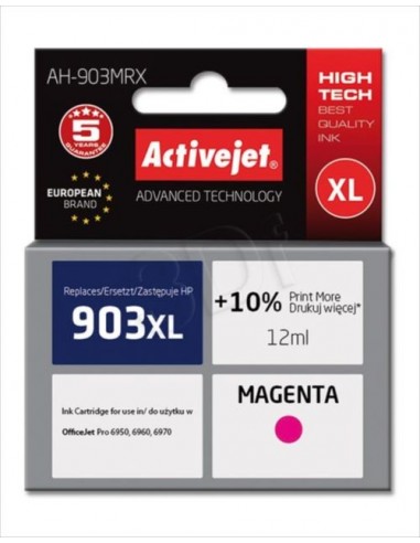 ActiveJet kartuša HP 903XL magenta za OJ 6950/6960/6970, PS Pro 6868 (T6M07AE)