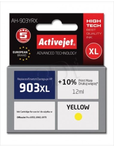 ActiveJet kartuša HP 903XL yellow za OJ 6950/6960/6970, PS Pro 6868 (T6M07AE)