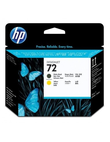 HP glava 72 Matte-črna-Yellow za T1100, T1120