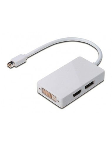 Adapter Mini DisplayPort-M/HDMI-Ž/DVI-Ž/DP-Ž Digitus AK-340509-002-W