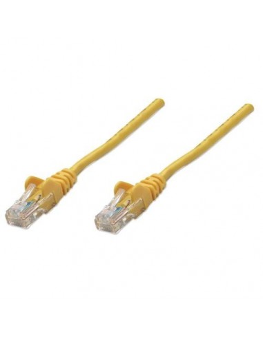 UTP priključni kabel C5e RJ45 0.5m, rumen, Intellinet 325165