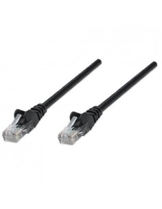 Priključni kabel UTP C5e RJ45 1m, črn, Intellinet 320740