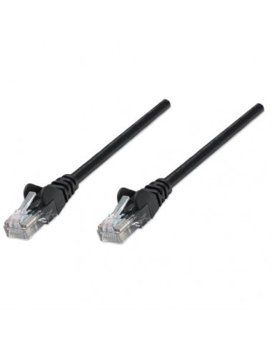 UTP priključni kabel C5e RJ45 1m, črn, Intellinet 320740