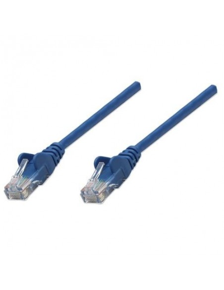 Priključni kabel UTP C5e RJ45 1m, moder, Intellinet 318938