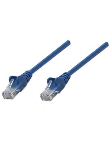 UTP priključni kabel C5e RJ45 2m, moder, Intellinet 318983