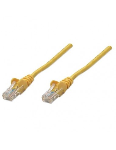UTP priključni kabel C5e RJ45 2m, rumen, Intellinet 319744