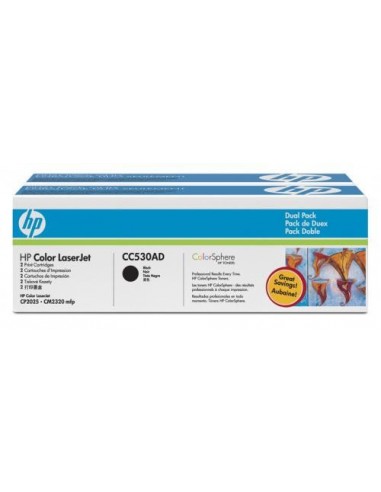 HP komplet tonerjev CC530A 2x črn za LJ CP2025, CM2320 (2x3.500 str.)